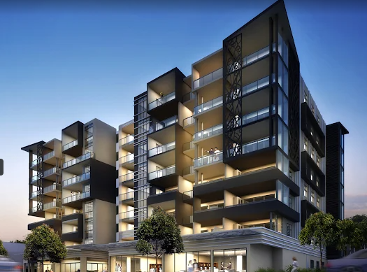 Oaks apartment building exterior